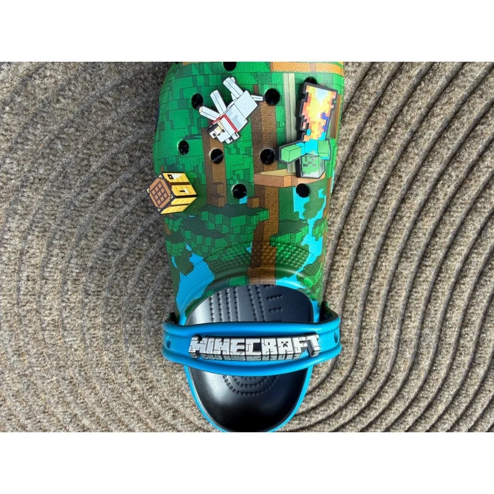 Crocs Minecraft Classic Clog Men's 11 Single Left Shoe Replacement NEW 210829